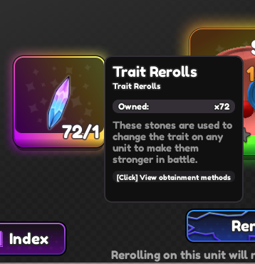 Trait Reroll Interface